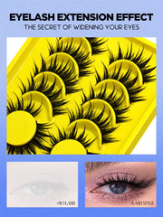 New Natural Manga Lashes Soft False Eyelashes Look like Mink False Eyelashes Wispy Manga Eyelashes Extension Makeup