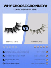 New Natural Manga Lashes Soft False Eyelashes Look like Mink False Eyelashes Wispy Manga Eyelashes Extension Makeup