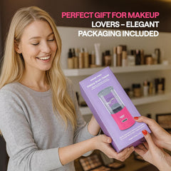 3-In-1 Electric Makeup Brush Cleaner & Dryer – Automatic Washer, Fast Air-Dry & Holder Stand – Cleans Brushes & Sponges (Pink)