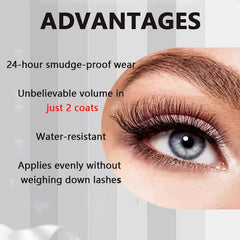 1/2/3PCS 7D Fiber Mascara Set Waterproof Durable Curling Mascara Sweatproof Anti-Smudge Slimming Base Mascara for All Skin Types