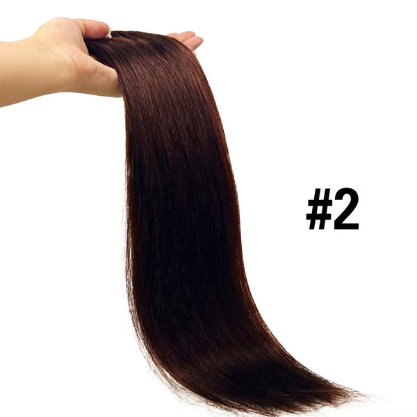 Clip in Human Hair Extensions One Piece 5 Clips 100% Real Human Hair Straight Soft One Piece Natural Human Hair Extensions 120G