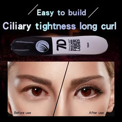 1/2/3PCS 7D Fiber Mascara Set Waterproof Durable Curling Mascara Sweatproof Anti-Smudge Slimming Base Mascara for All Skin Types