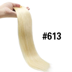 Clip in Human Hair Extensions One Piece 5 Clips 100% Real Human Hair Straight Soft One Piece Natural Human Hair Extensions 120G