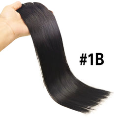 Clip in Human Hair Extensions One Piece 5 Clips 100% Real Human Hair Straight Soft One Piece Natural Human Hair Extensions 120G