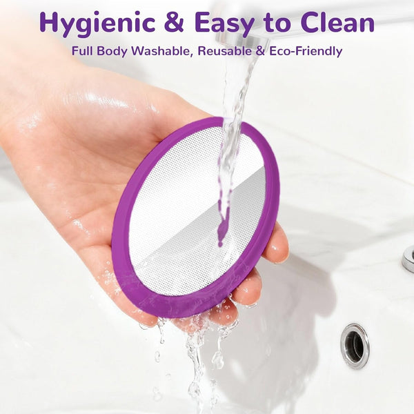 Crystal Hair Eraser for Women and Men, Reusable Crystal Hair Remover Magic Painless Exfoliation Hair Removal Tool, Magic Hair Eraser for Back Arms Legs (Deep Purple)