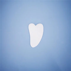 New White Jade Stone Massage Natural Quartz Scraper Jade Roller Gua Sha Set White Face Lifting Facial Massager Tool for Back