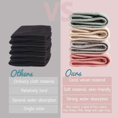 Adjustable Spa Facial Headbands – Soft Towel (Pack of 4)