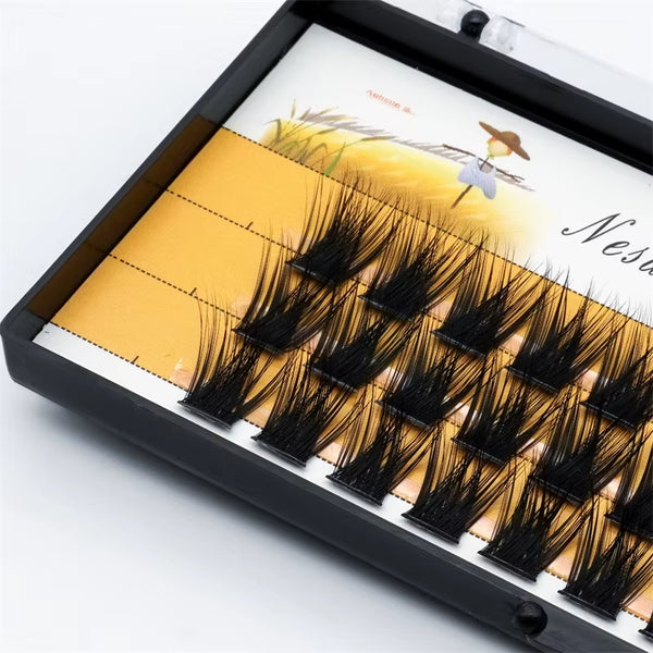 36 Clusters 40D False Eyelashes Single Cluster False Eyelashes Segmented Natural Eyelashes Use Simple Eyelash Extensions