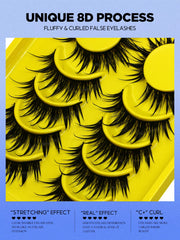 New Natural Manga Lashes Soft False Eyelashes Look like Mink False Eyelashes Wispy Manga Eyelashes Extension Makeup