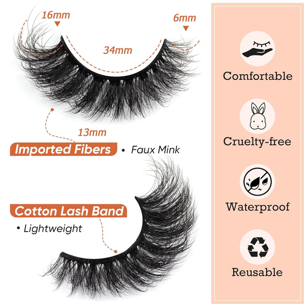 Fluffy Volume False Eyelash | Cat Eye Lashes