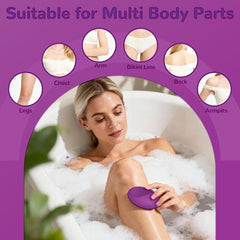 Crystal Hair Eraser for Women and Men, Reusable Crystal Hair Remover Magic Painless Exfoliation Hair Removal Tool, Magic Hair Eraser for Back Arms Legs (Deep Purple)