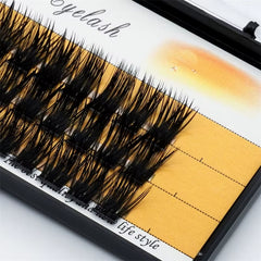 36 Clusters 40D False Eyelashes Single Cluster False Eyelashes Segmented Natural Eyelashes Use Simple Eyelash Extensions