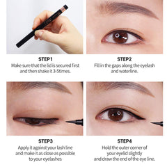 Liquid Eyeliner, Smudge Proof Eyeliner, Sharp Fine Liquid Eyeliner Pen, Black